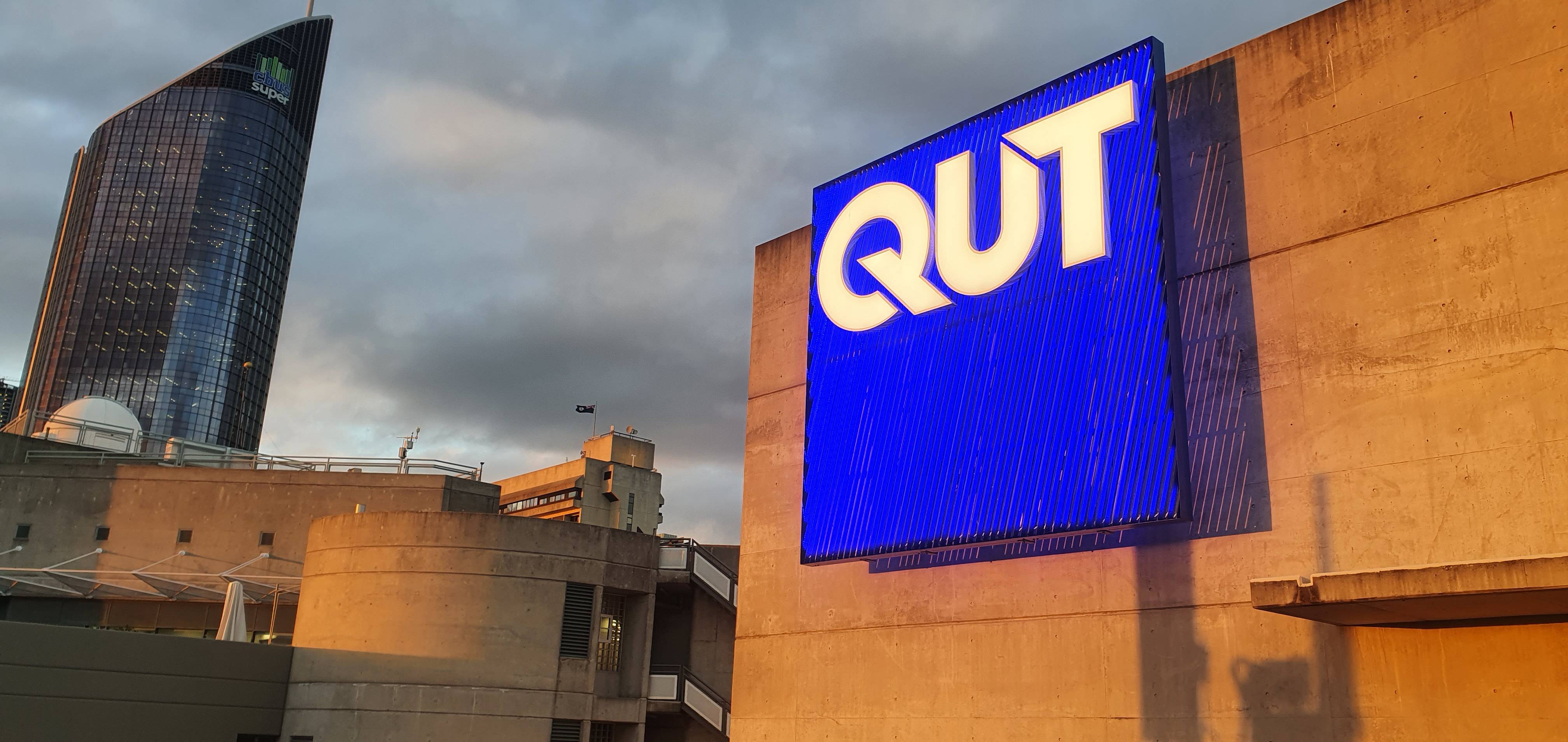 QUT Illuminated Sign