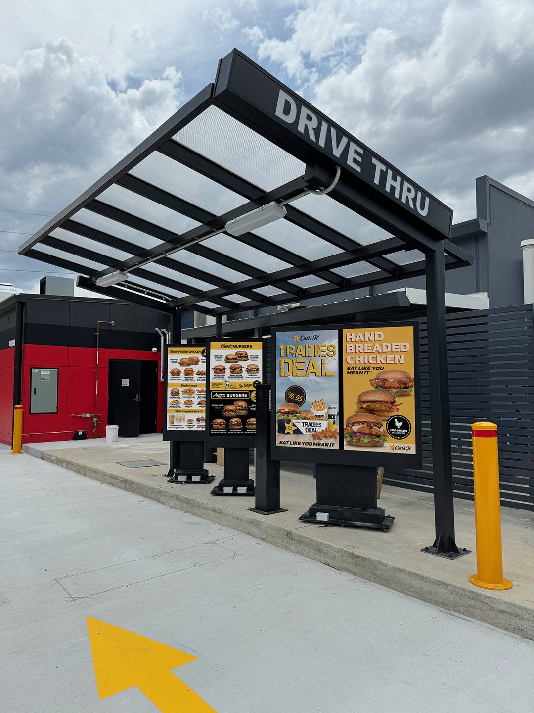 Carl's Jr Drive Through Digital Menu