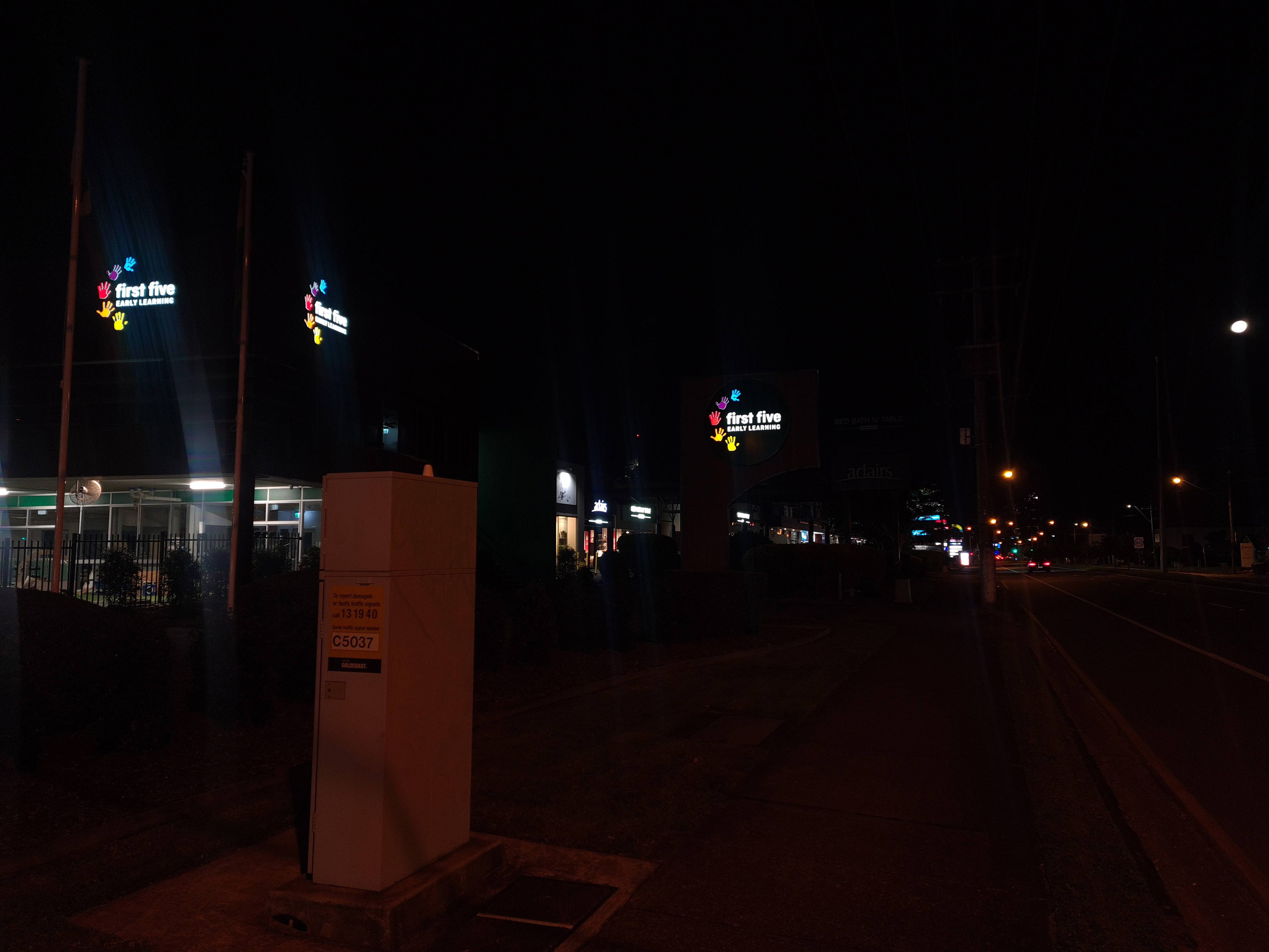 Illuminated Building Signage