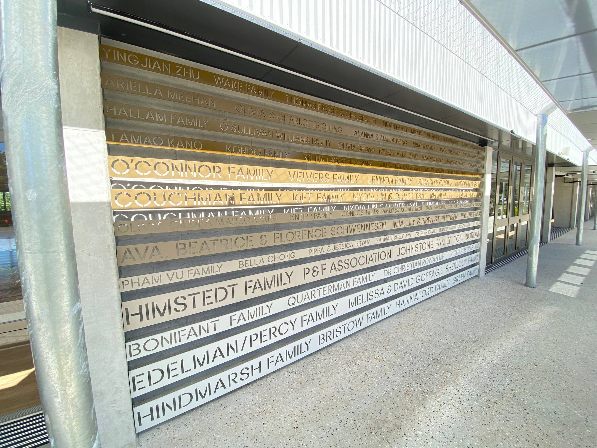 St Aidans Donor Wall