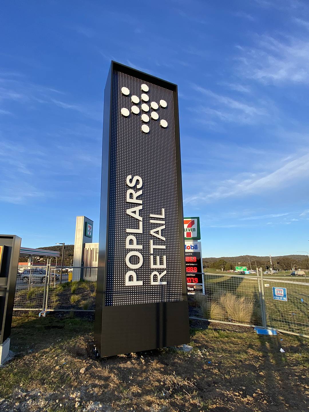 BMD Poplars Pylon Installed 