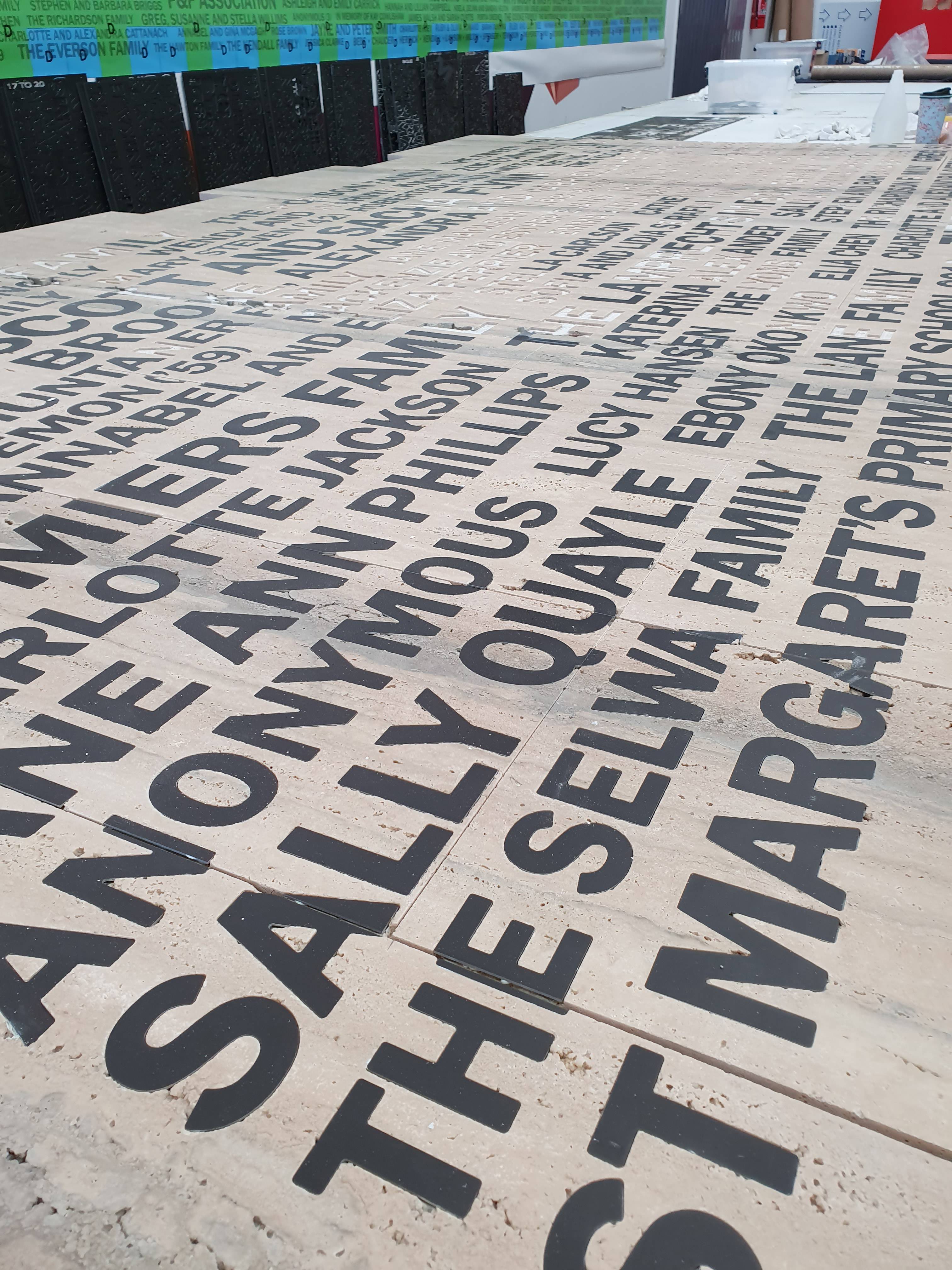 cnc routed donor wall