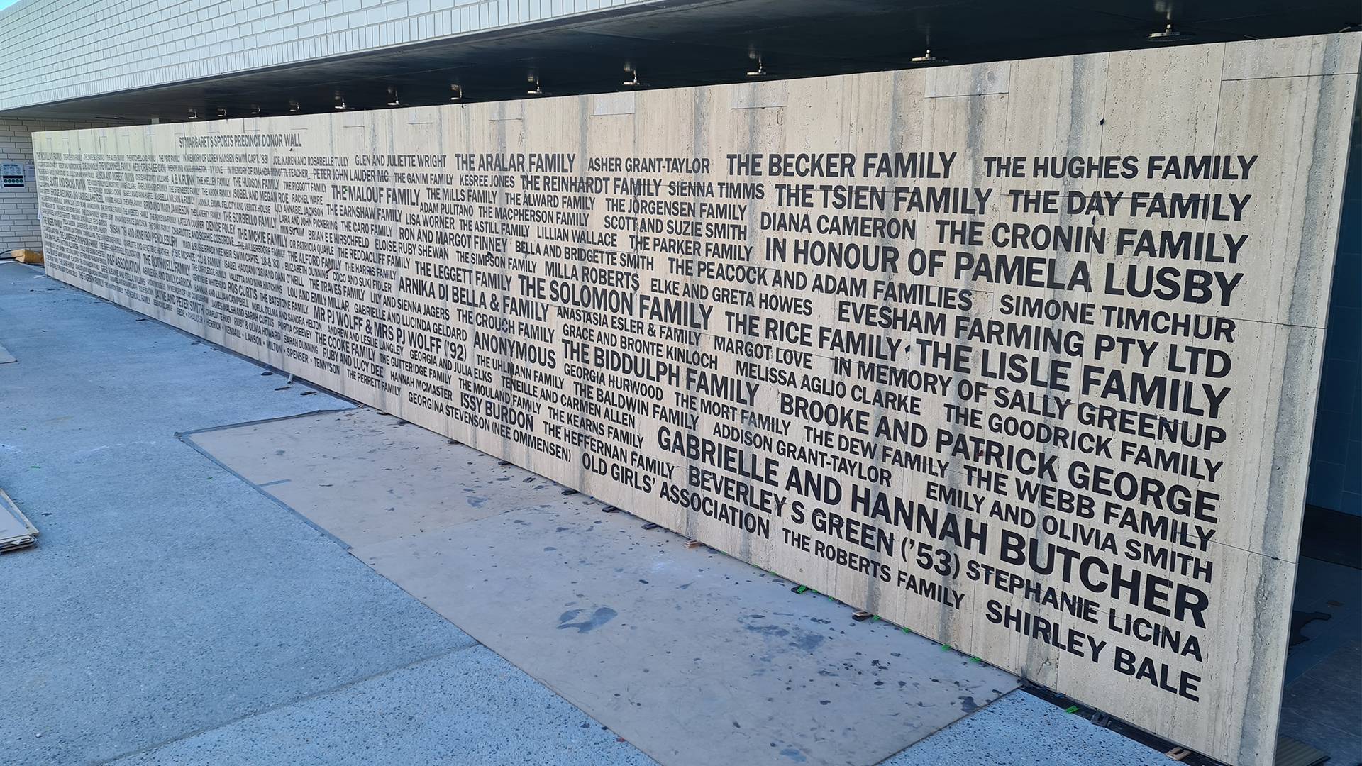 cnc routed donor wall