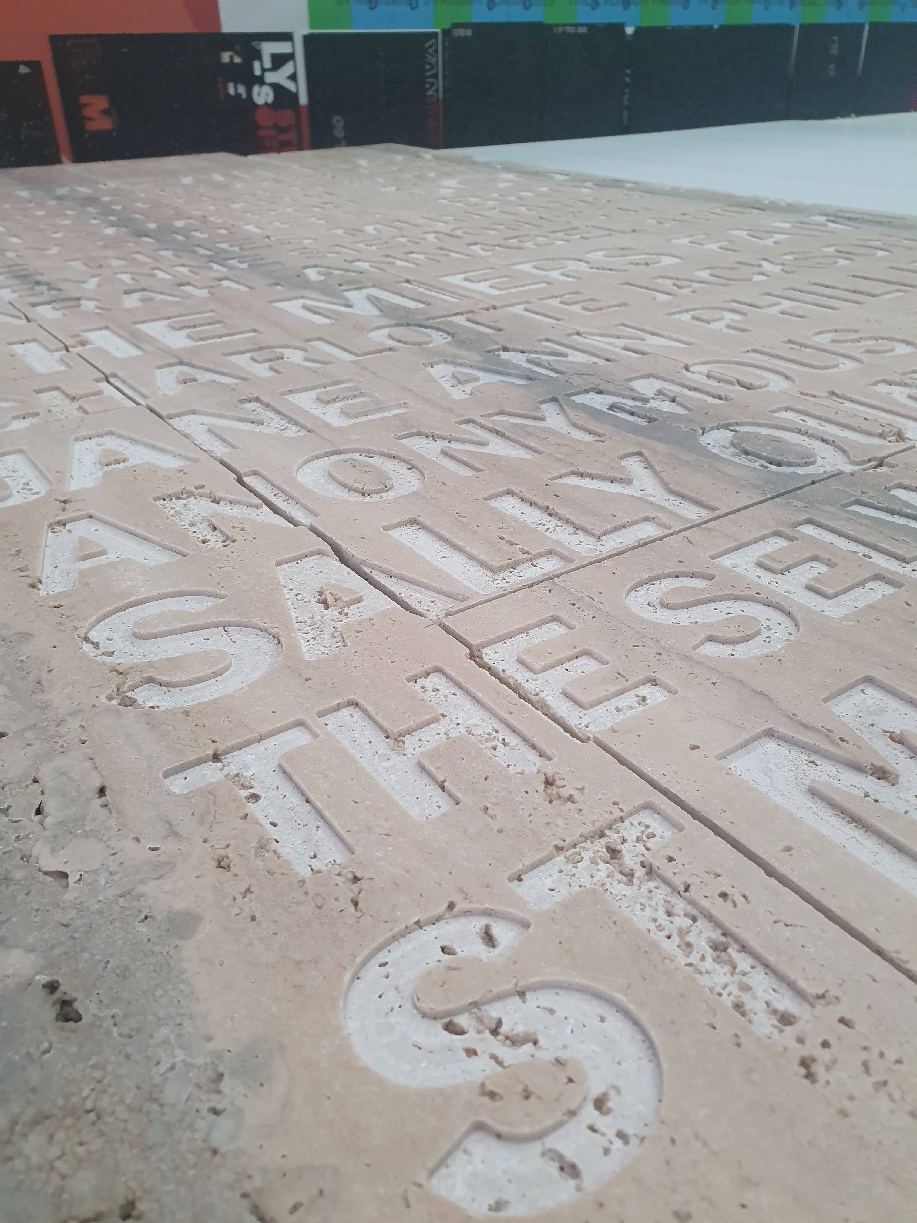 cnc routed donor wall