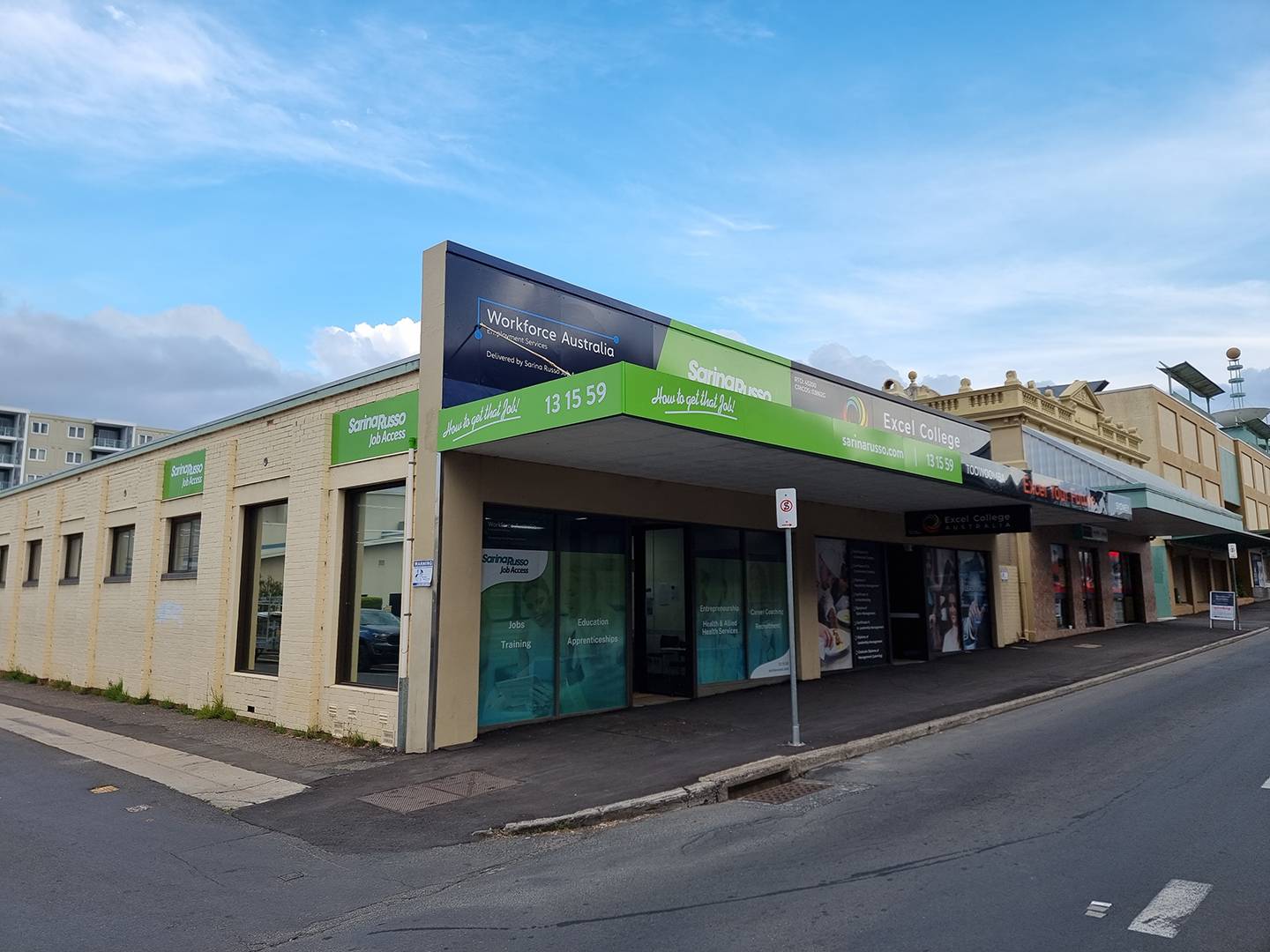 Sarina Russo Building Signage Toowoomba