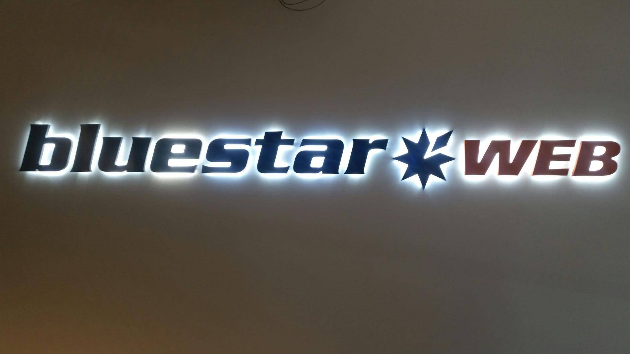 Bluestar Web Halo Lit Letters