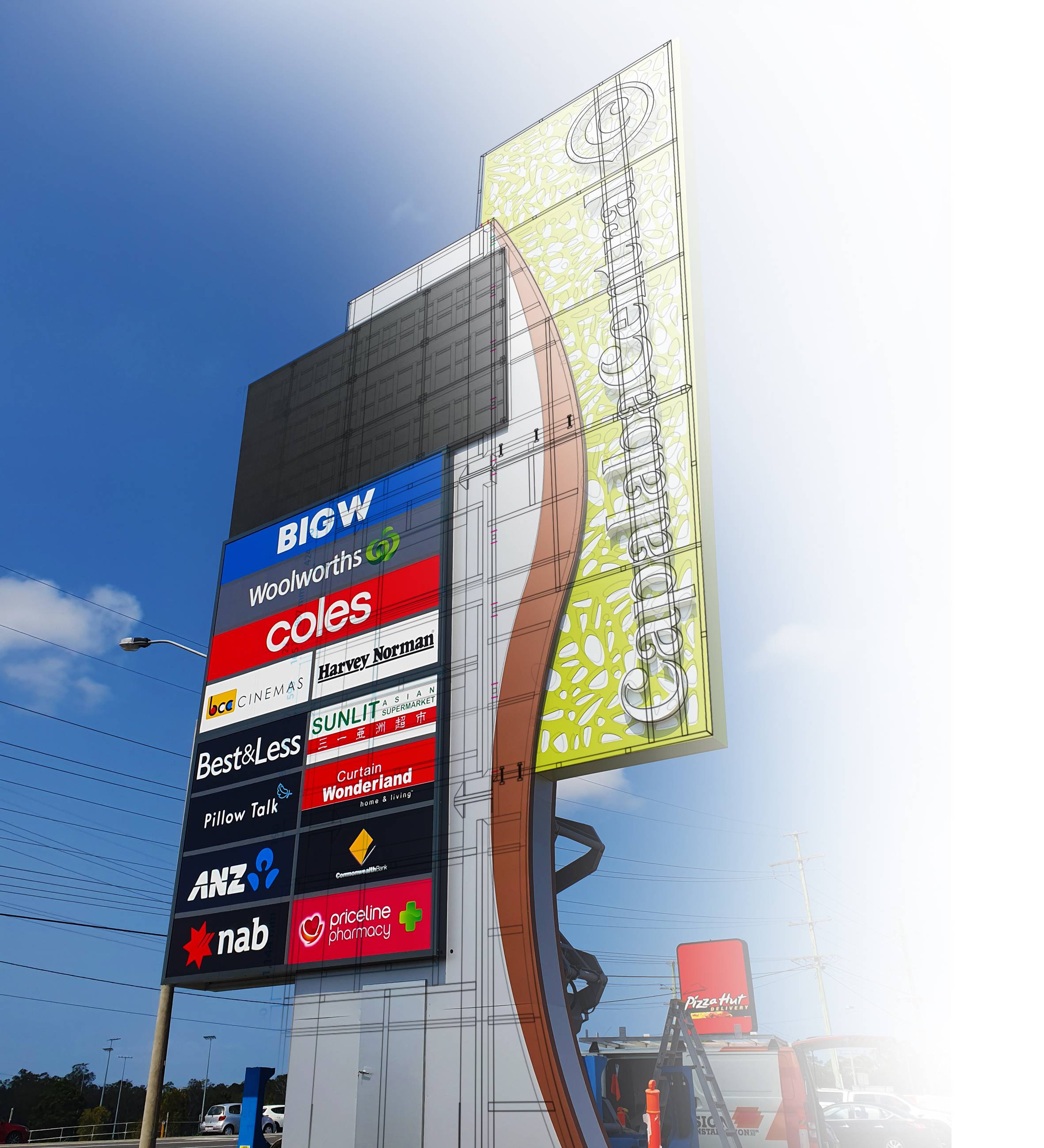 Capalaba Central Digital Pylon