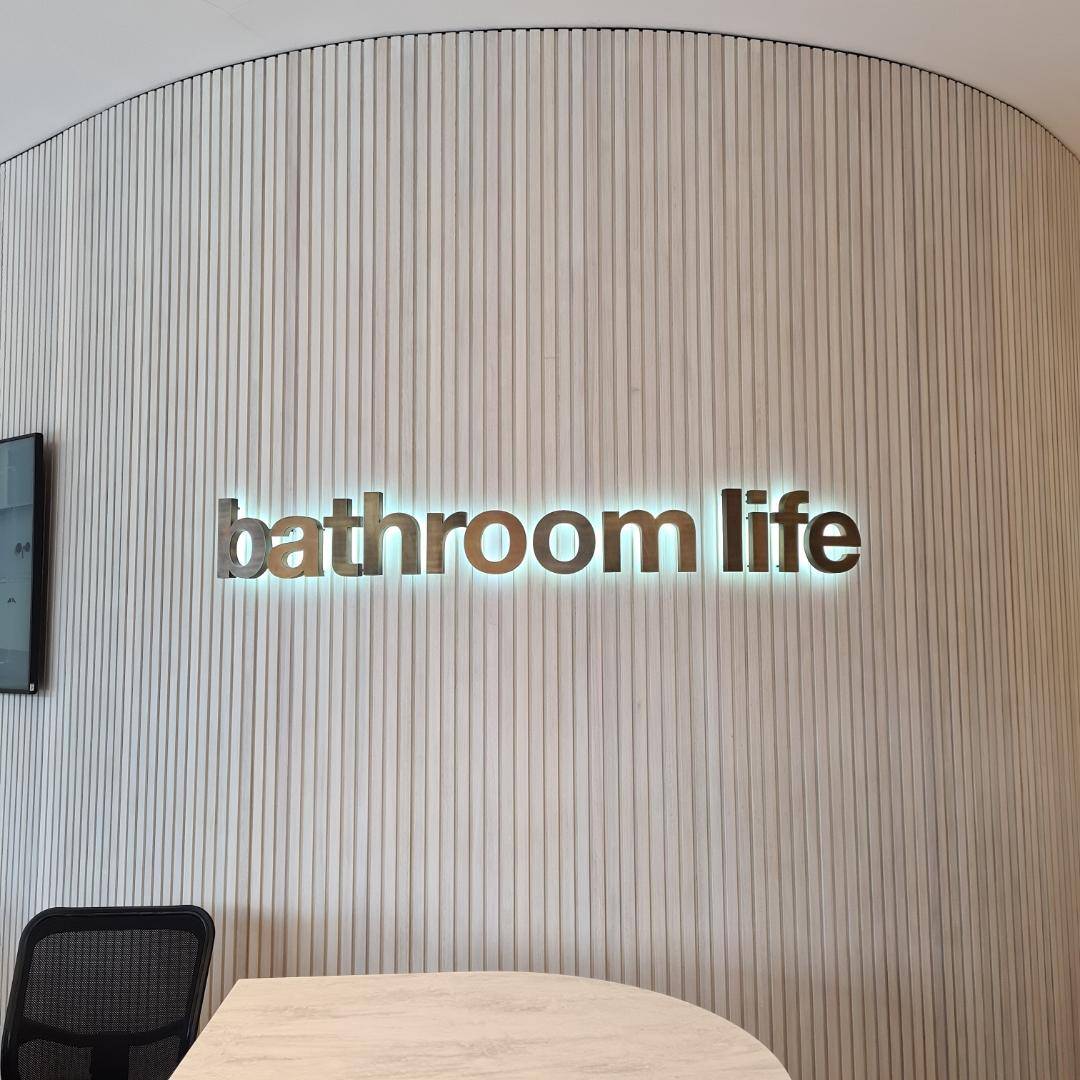 Reece Illuminated Bathroom Life Lettering